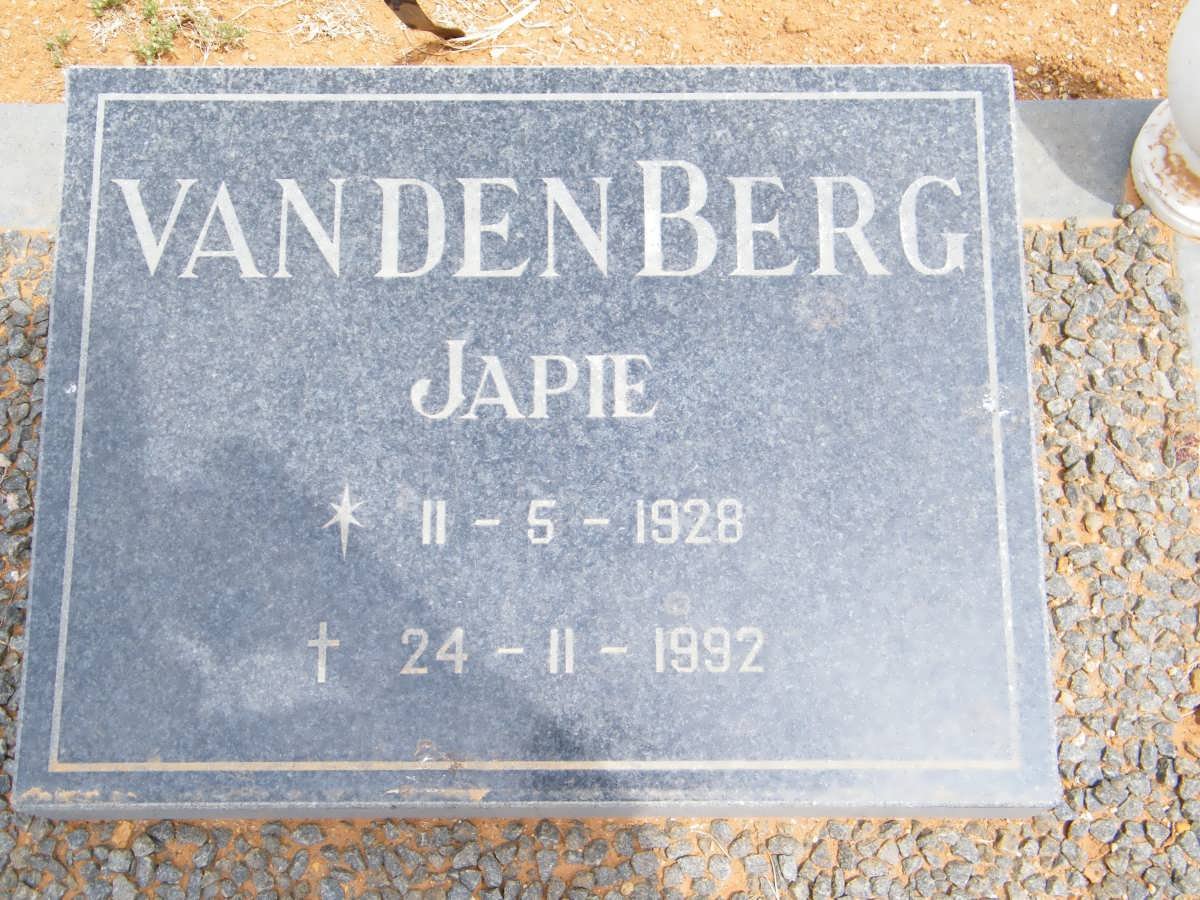 BERG Japie, van den 1928-1992