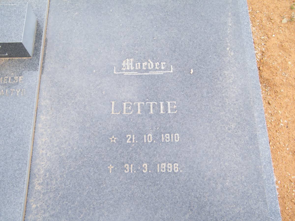 BRITZ Willie 1905-1997 &amp; Lettie 1910-1996