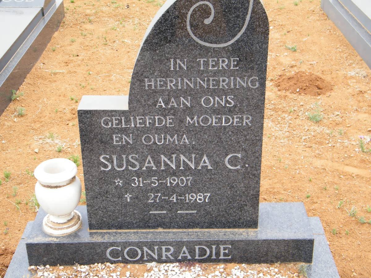 CONRADIE Susanna C. 1907-1987