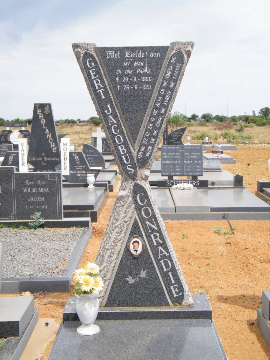 CONRADIE Gert Jacobus 1956-1991