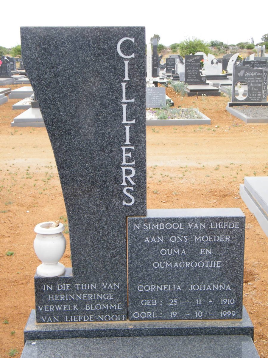 CILLIERS Cornelia Johanna 1910-1999