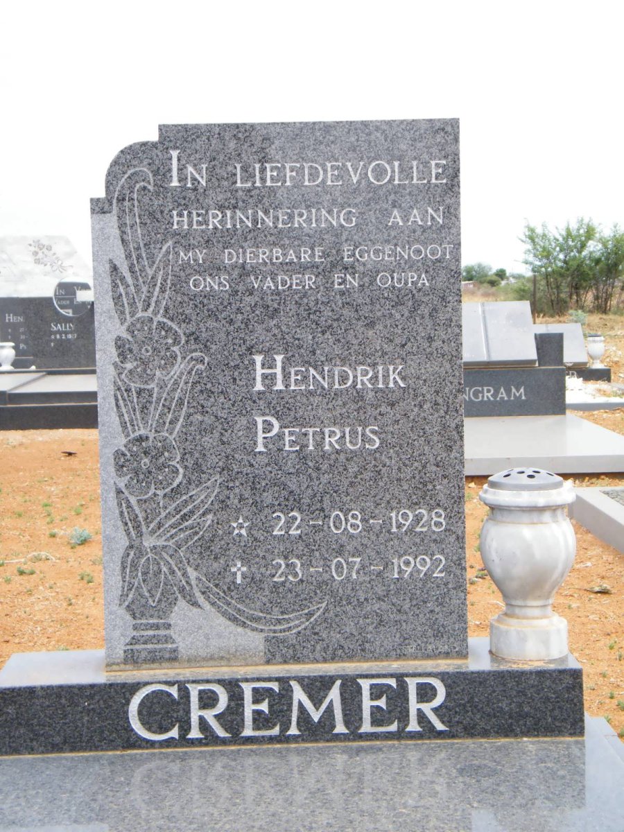 CREMER Hendrik Petrus 1928-1992