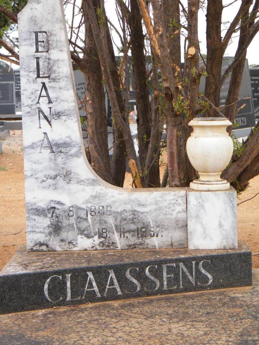 CLAASSENS Elana 1986-1987