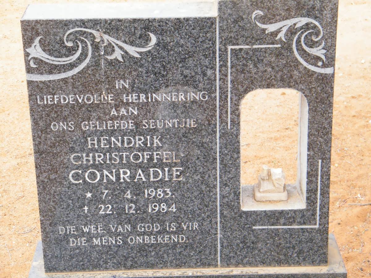 CONRADIE Hendrik Christoffel 1983-1984