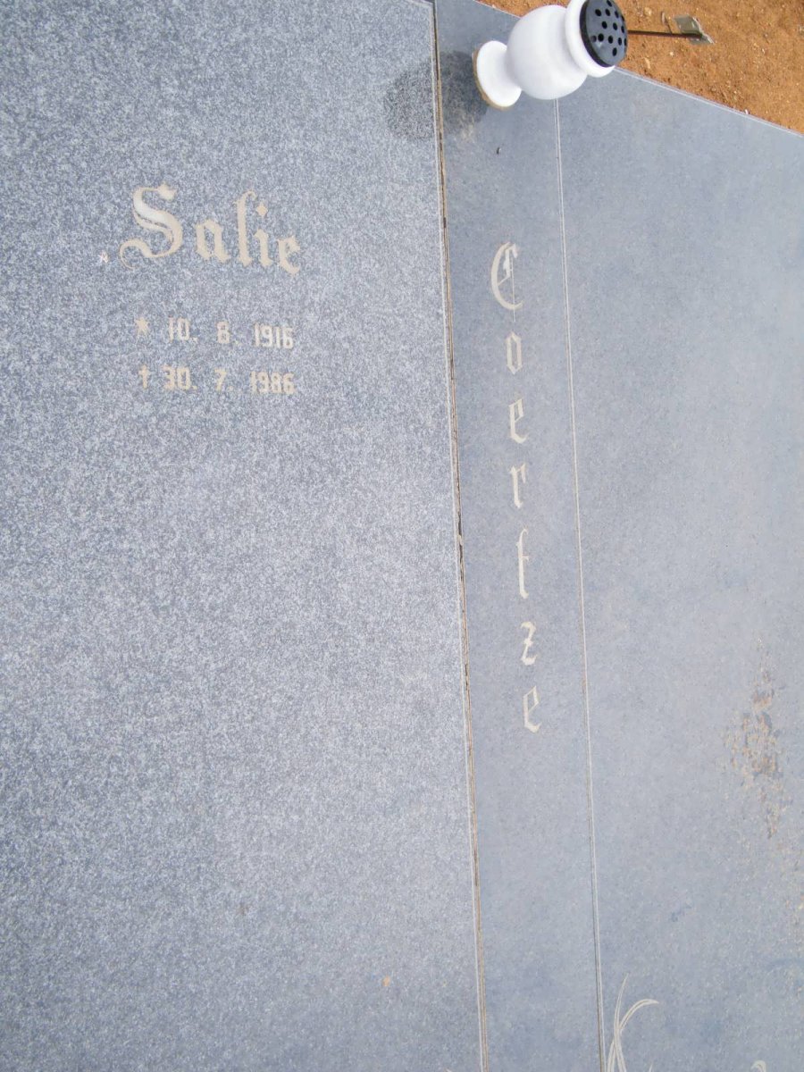 COERTZE Salie 1916-1986