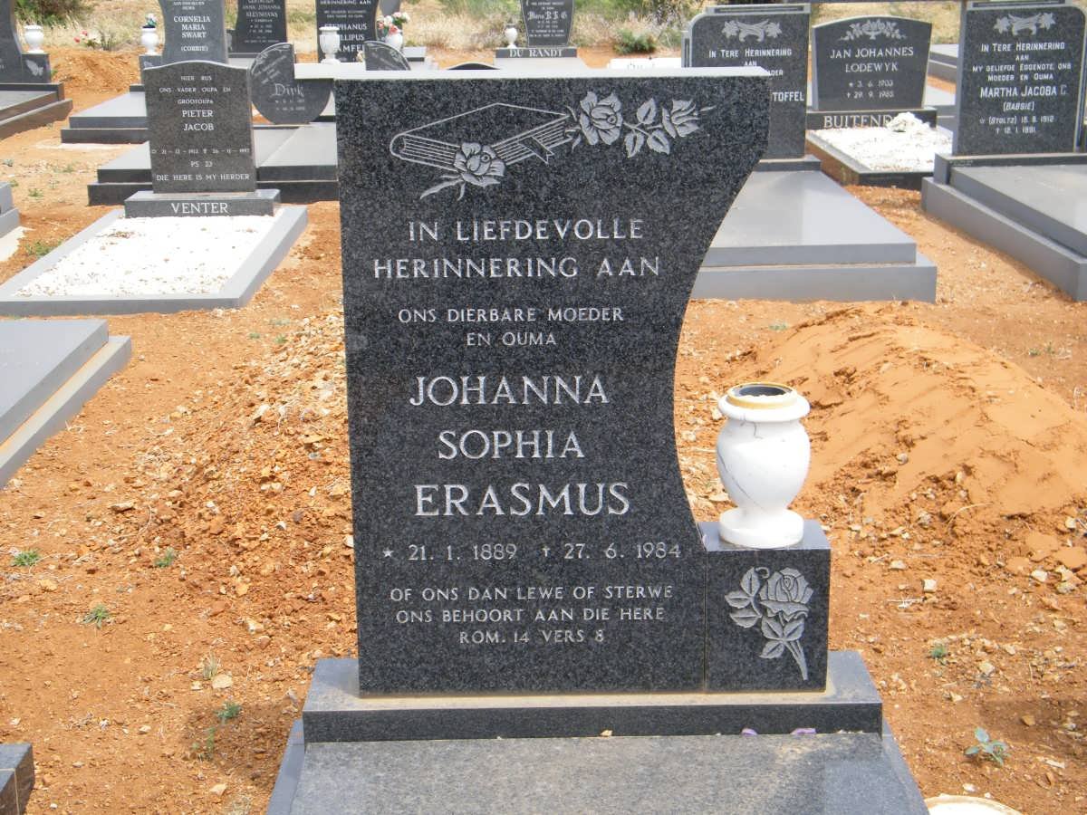 ERASMUS Johanna Sophia 1889-1984