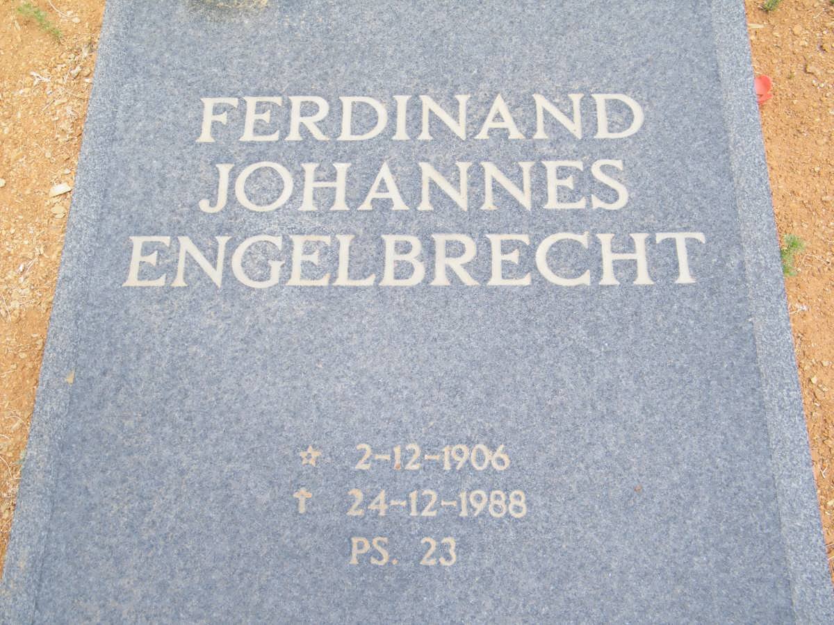 ENGELBRECHT Ferdinand Johannes 1906-1988