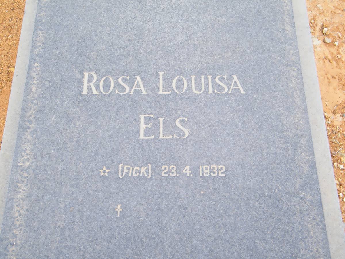 ELS Rosa Louisa nee FICK 1932-