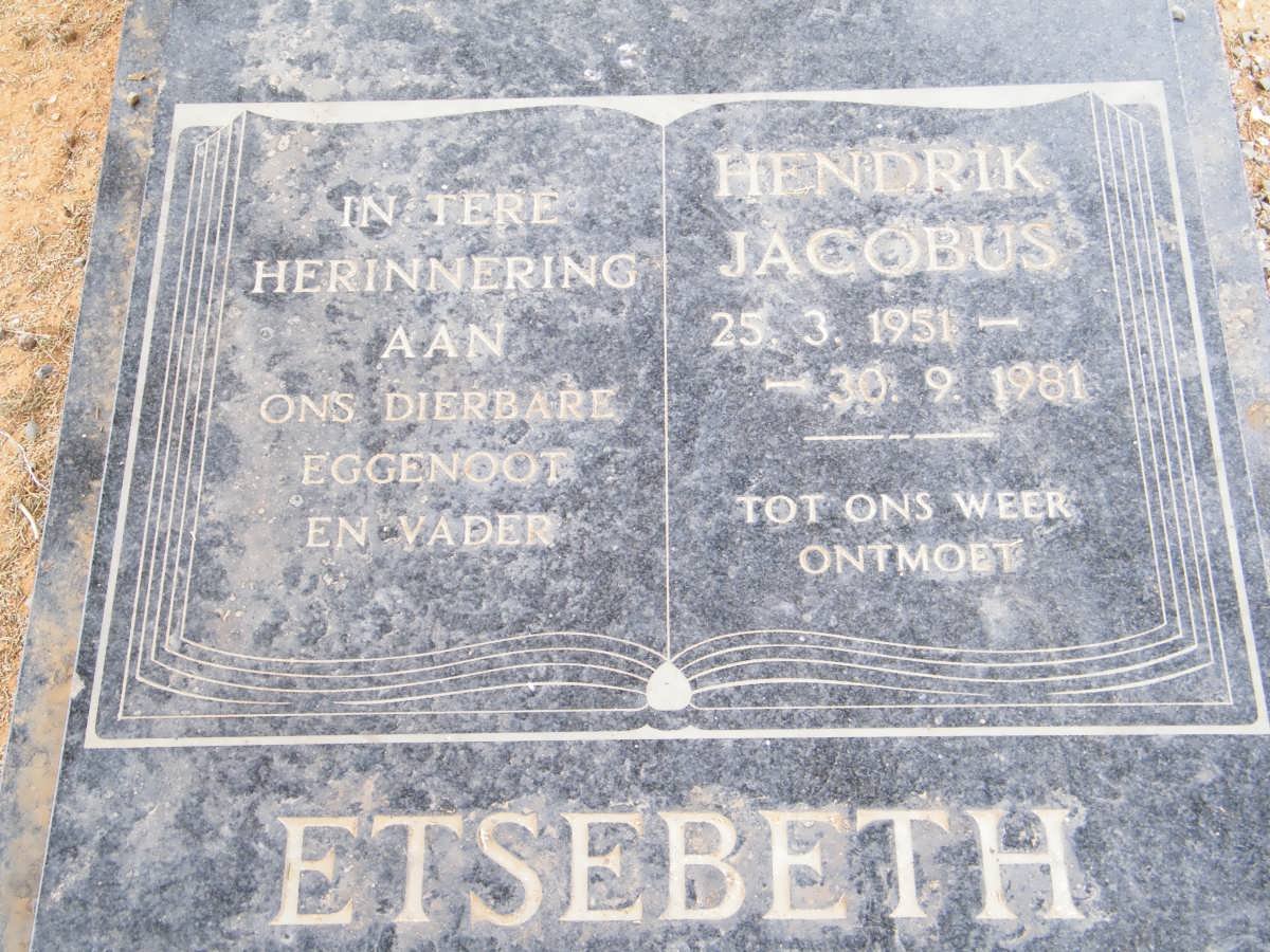 ETSEBETH Hendrik Jacobus 1951-1981