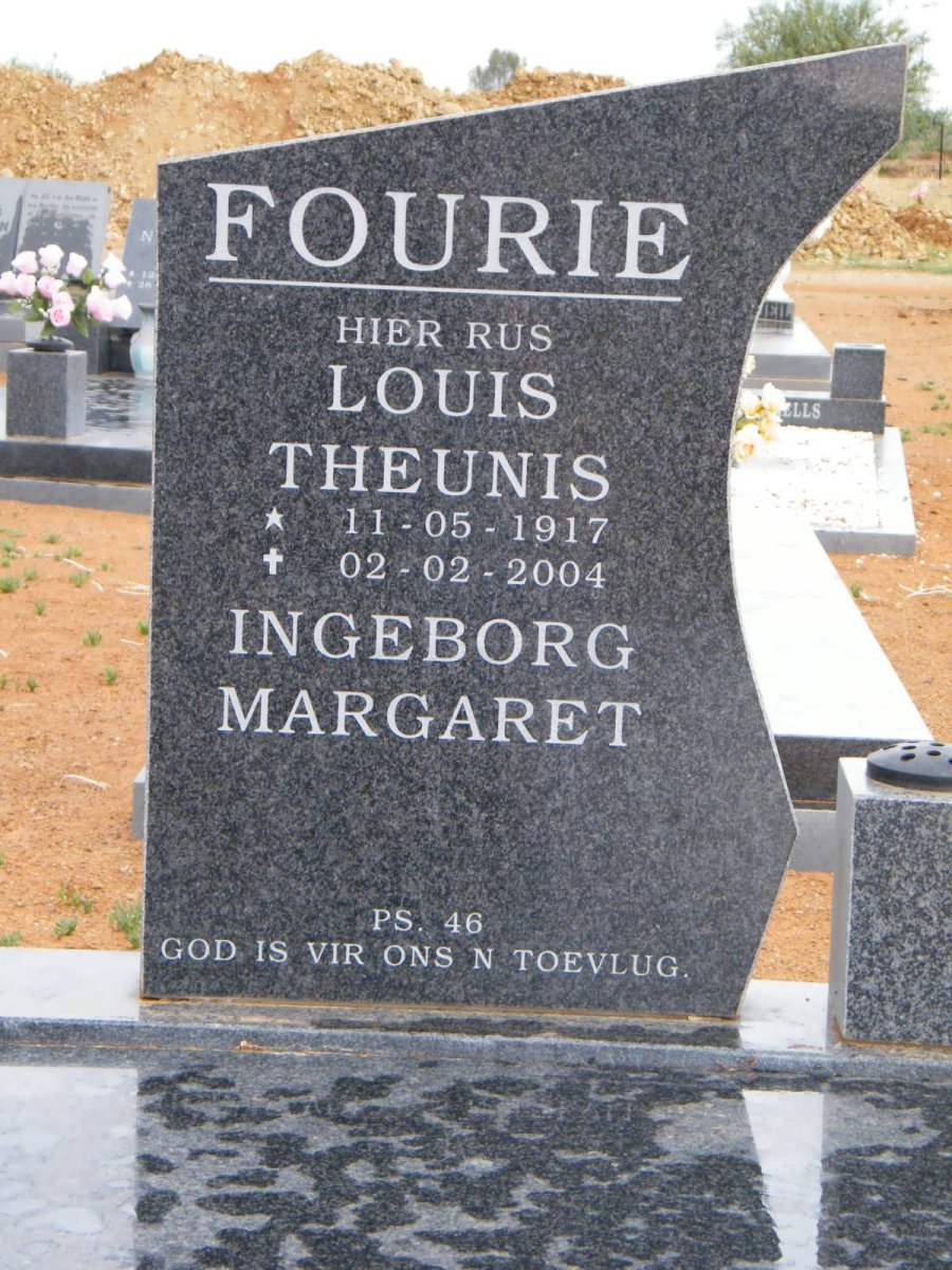 FOURIE Louis Theunis 1917-2004 &amp; Ingeborg Margaret