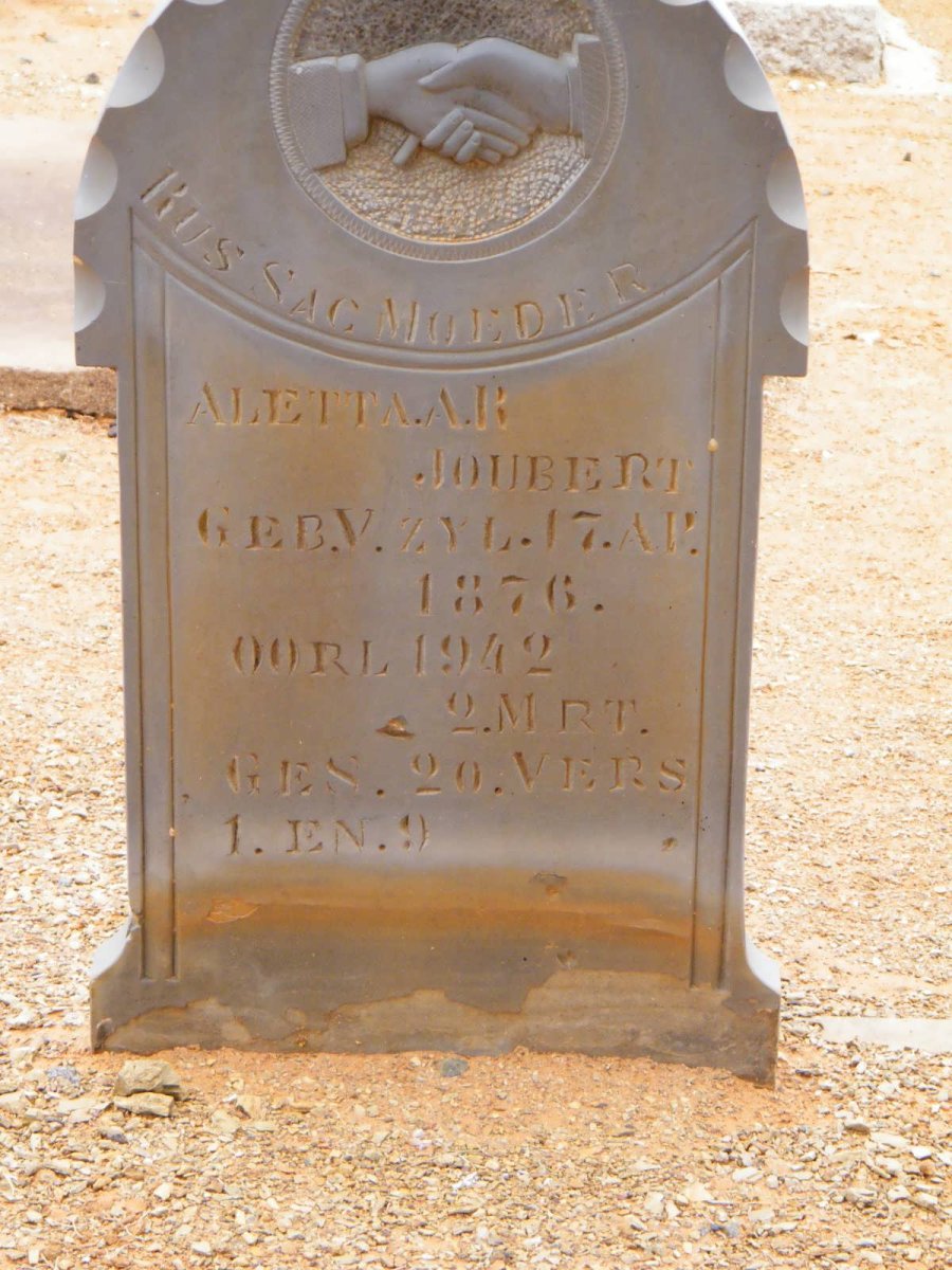 JOUBERT Aletta A.R. 1876-1942