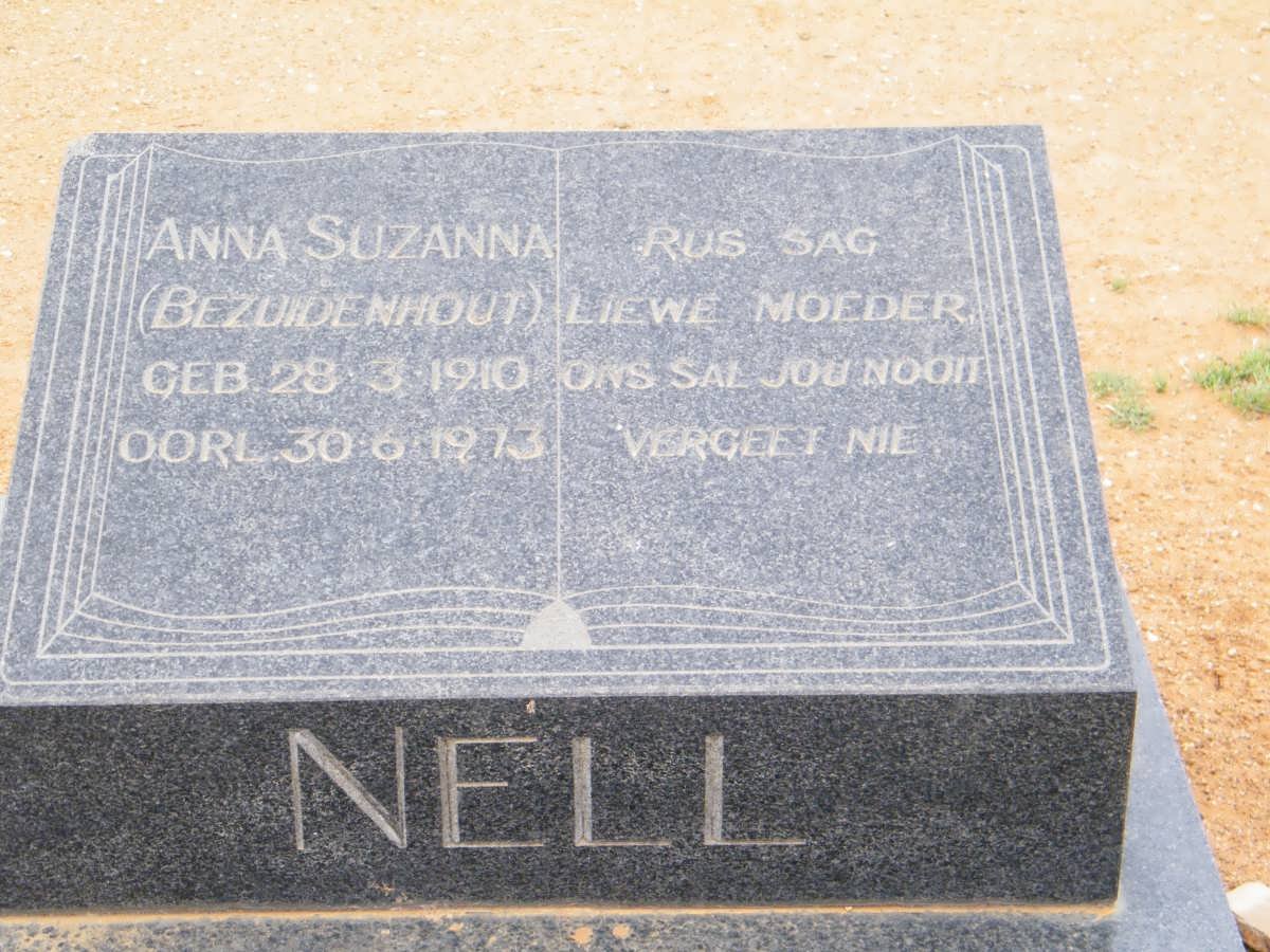 NELL Anna Suzanna nee BEZUIDENHOUT 1910-1973