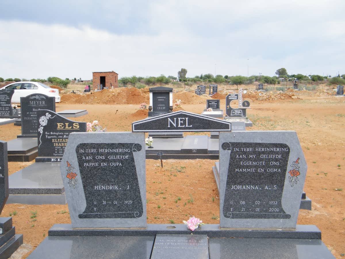 NEL Hendrik J. 1925- &amp; Johanna A.S. 1932-2000