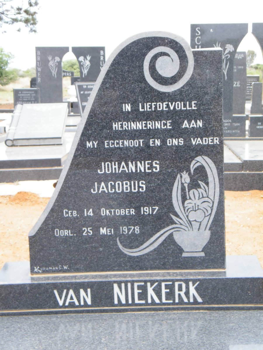 NIEKERK Johannes Jacobus, van 1917-1978