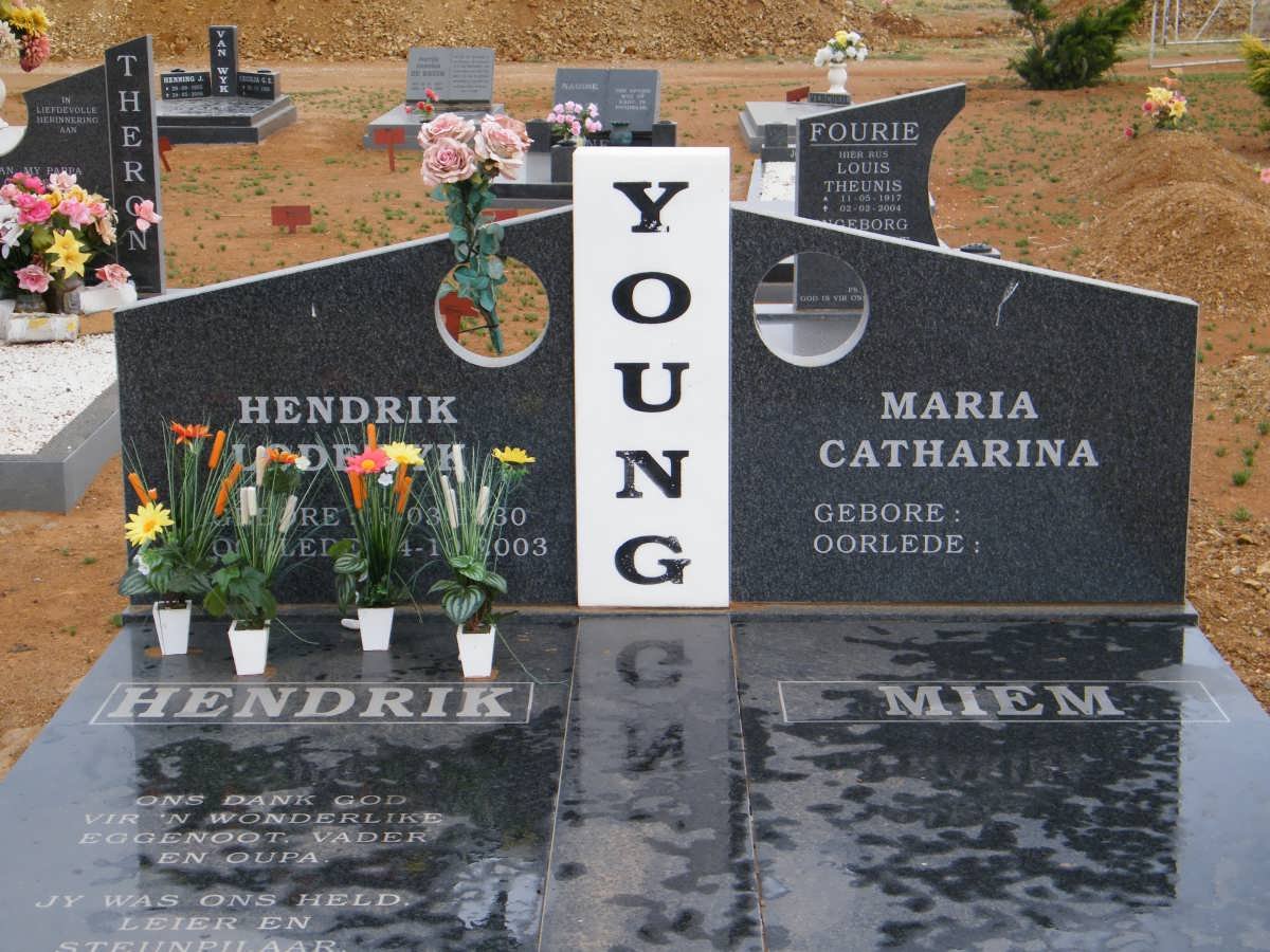 YOUNG Hendrik Lodewyk 1930-2003 &amp; Maria Catharina