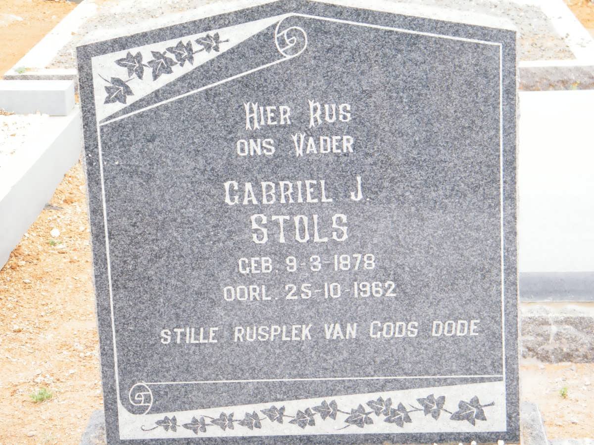 STOLS Gabriel J. 1878-1962