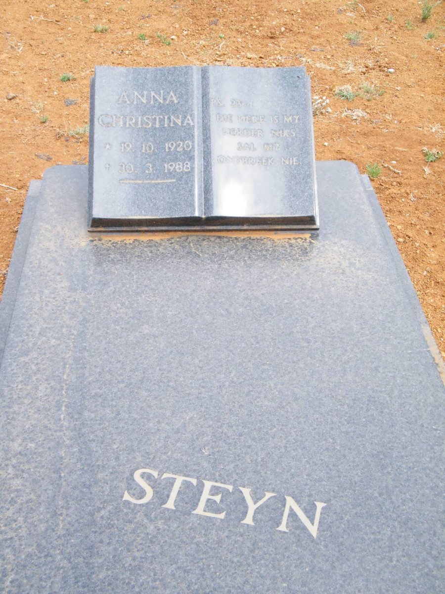 STEYN Anna Christina 1920-1988