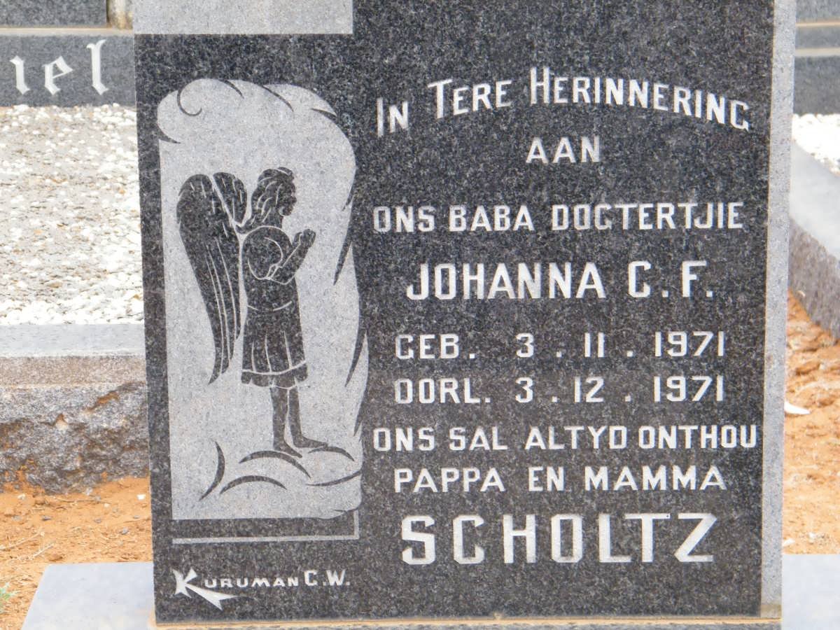 SCHOLTZ Johanna C.F. 1971-1971