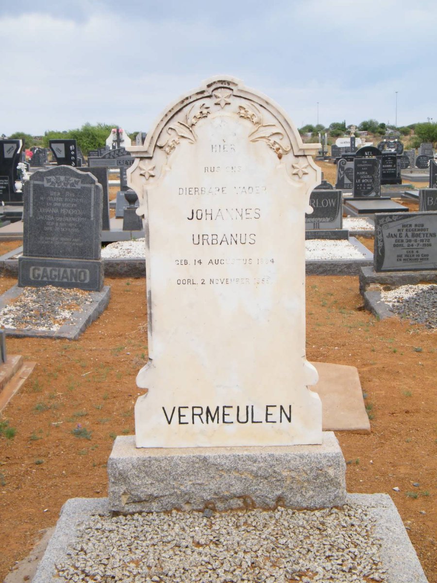 VERMEULEN Johannes Urbanus 1884-1958