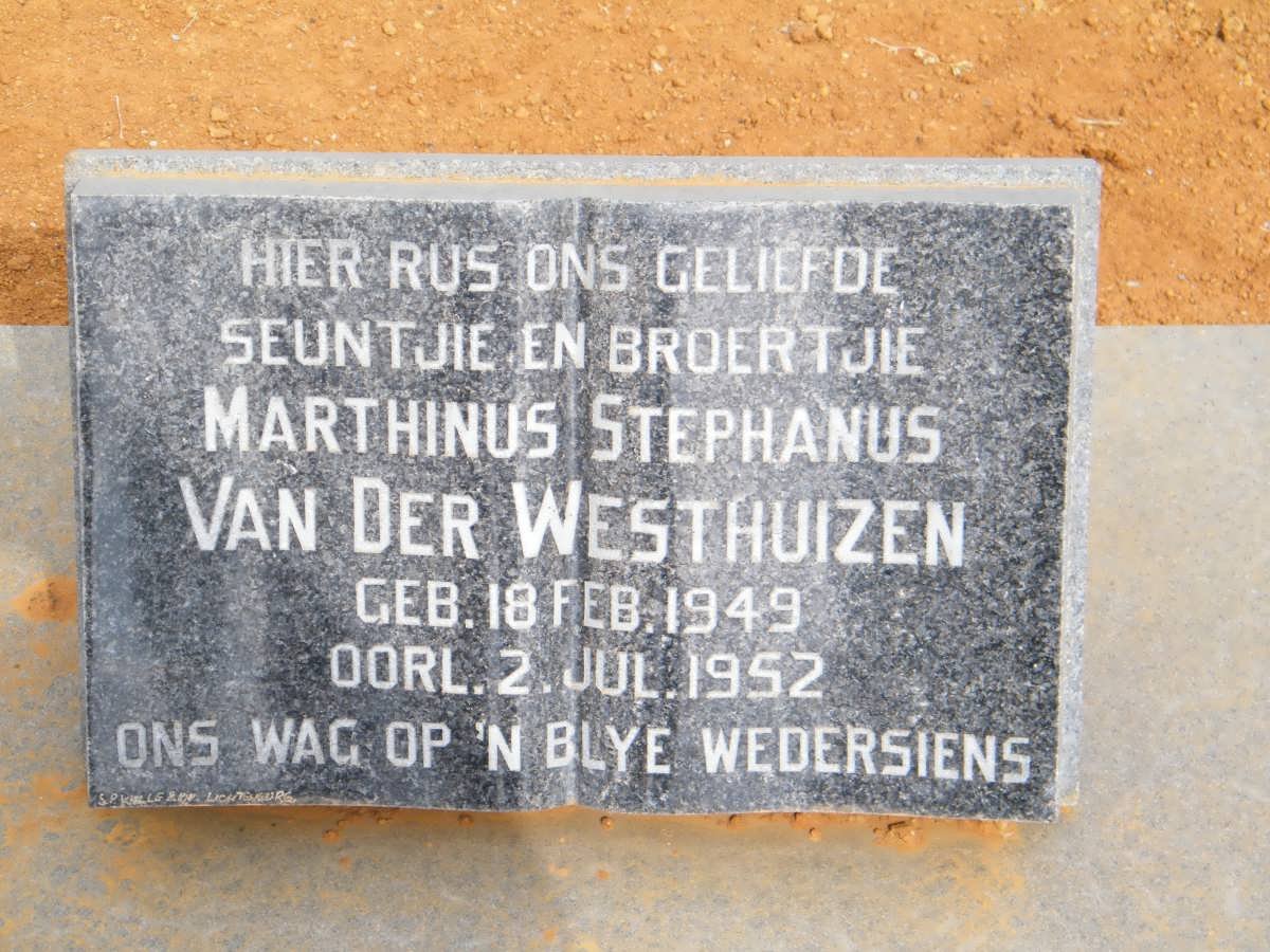 WESTHUIZEN Marthinus Stephanus, van der 1949-1952