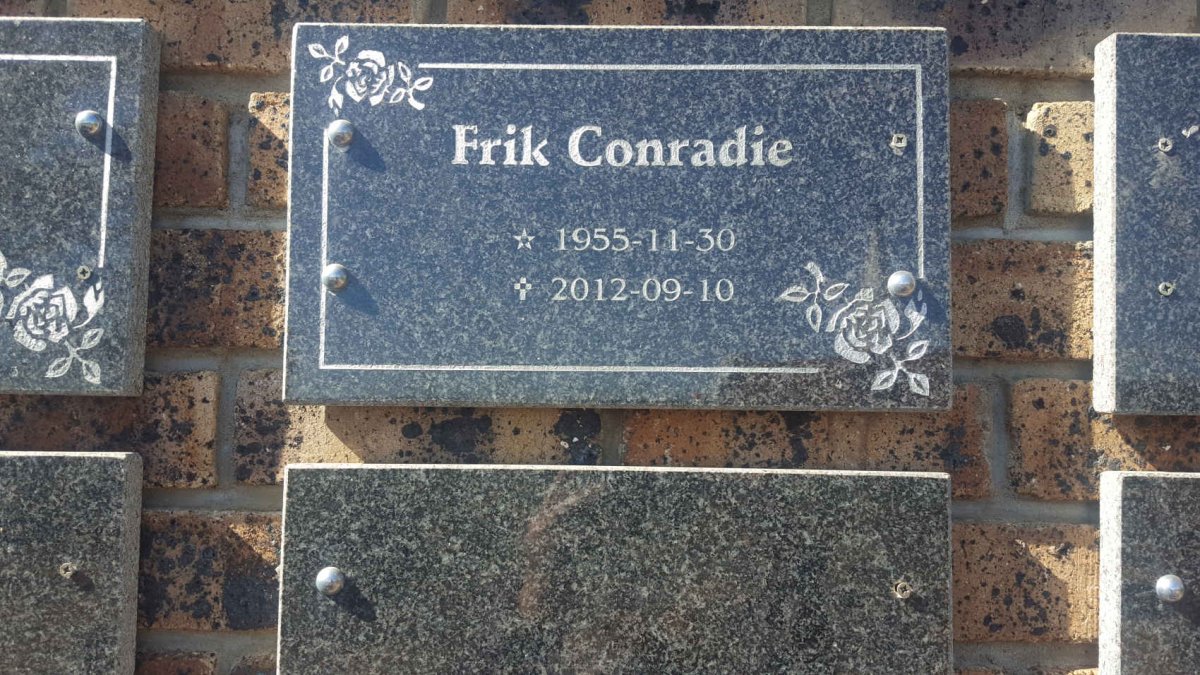 CONRADIE Frik 1955-2021