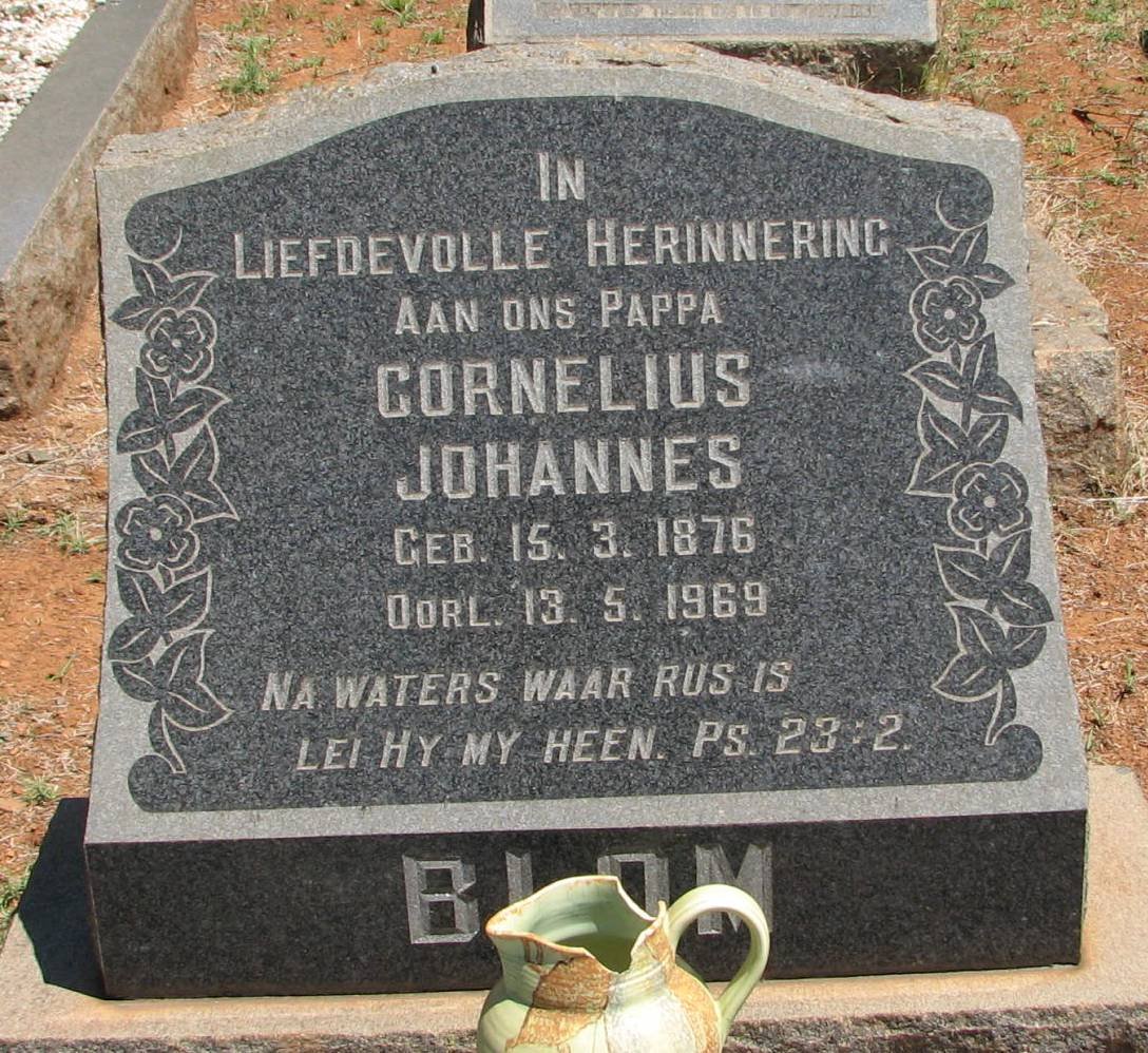 BLOM Cornelius Johannes 1876-1969