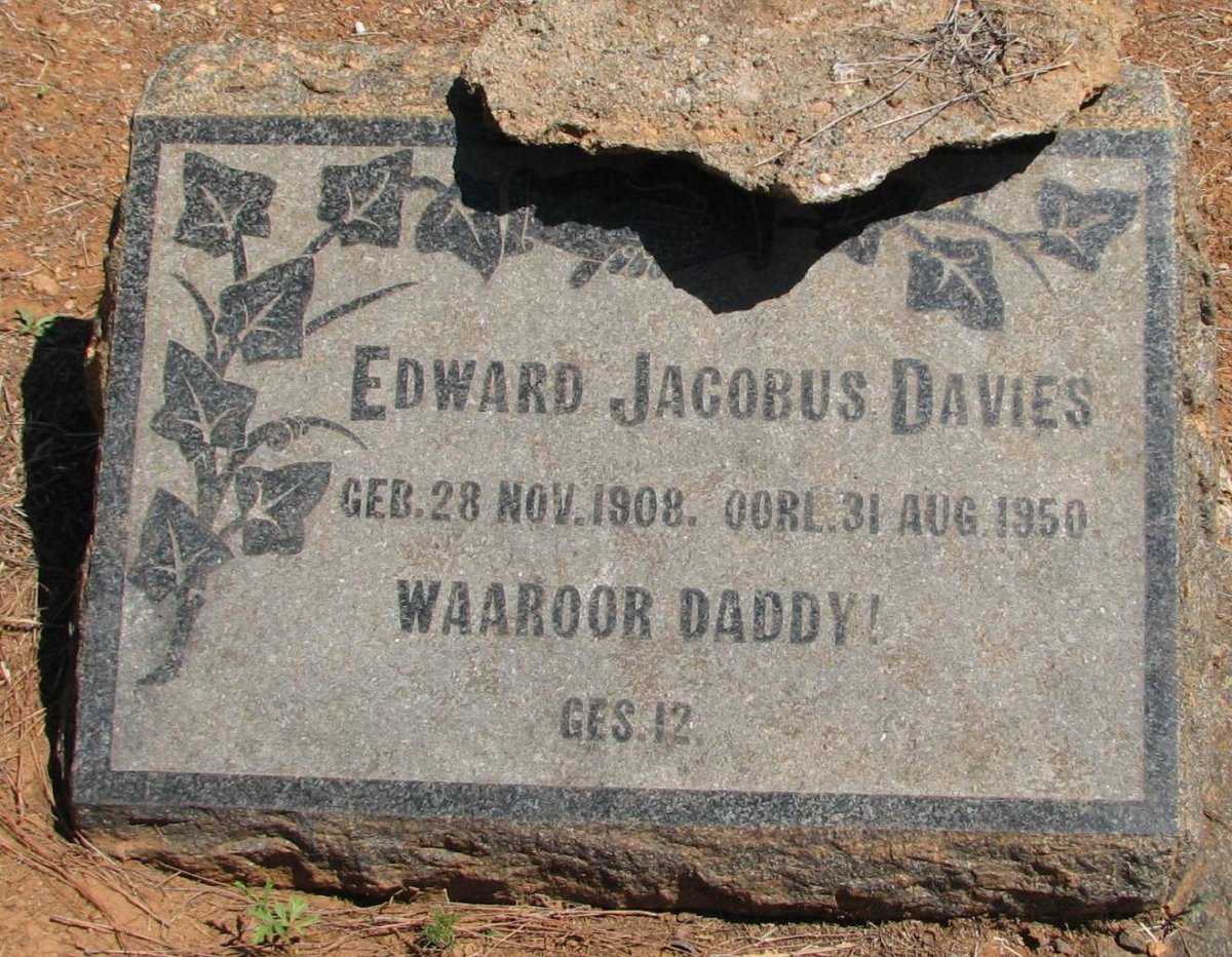 DAVIES Edward Jacobus 1908-1950