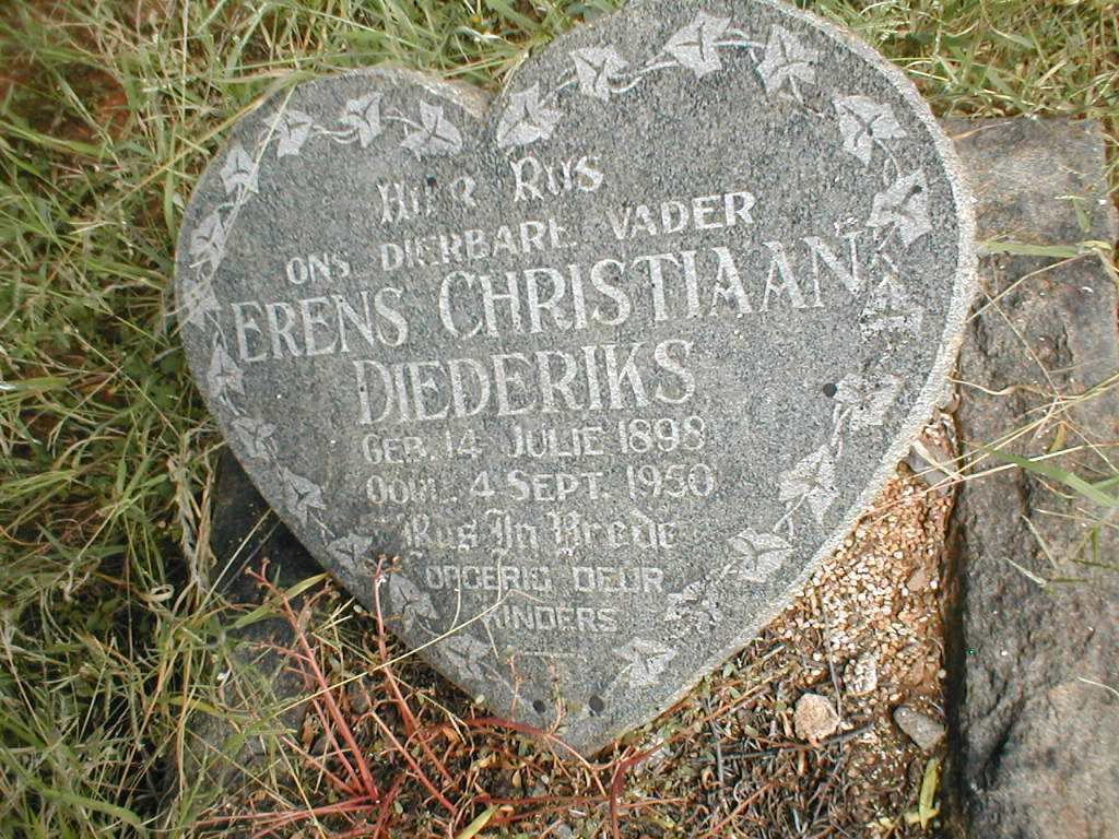 DIEDERIKS Erens Christiaan 1898-1950