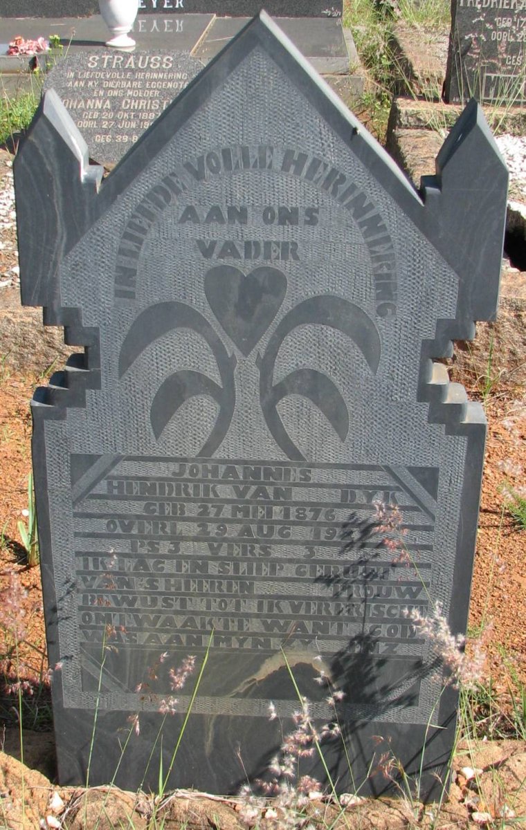 DYK Johannes Hendrik, van 1876-1927