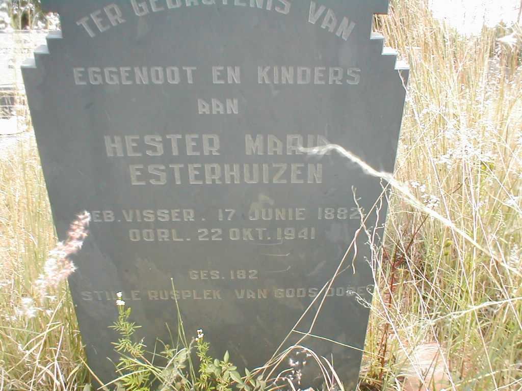 ESTERHUIZEN Hester Maria nee VISSER 1882-1941