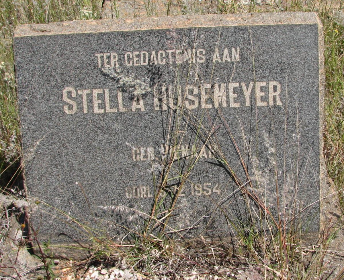 HUSEMEYER Stella nee PIENAAR -1954