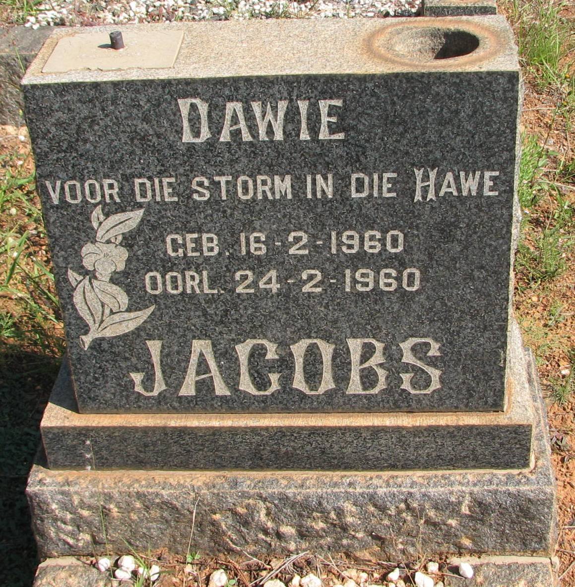 JACOBS Dawie 1960-1960