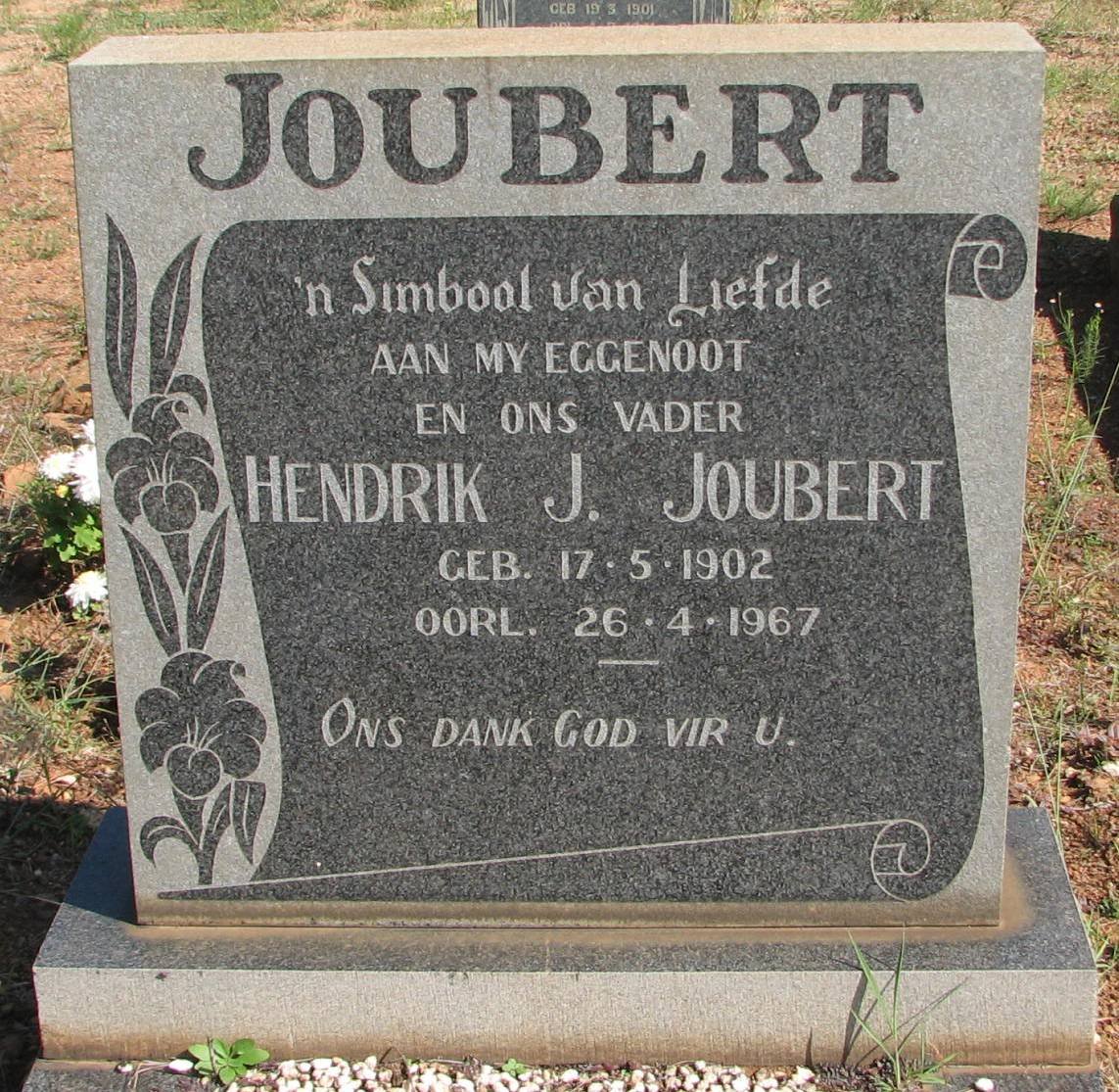 JOUBERT Hendrik J. 1902-1967
