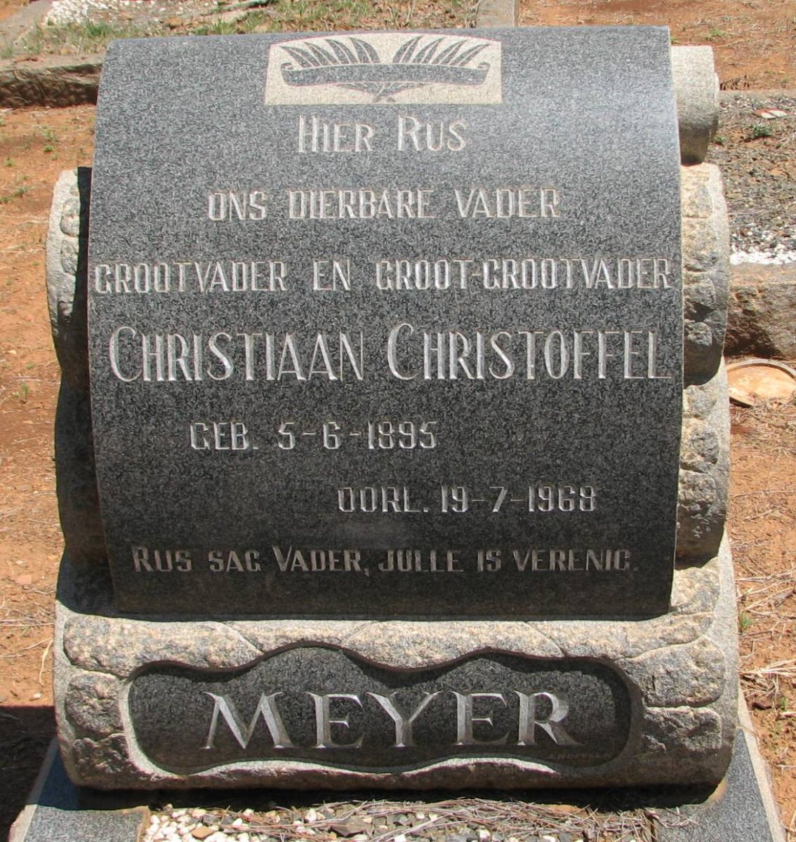 MEYER Christiaan Christoffel 1895-1968