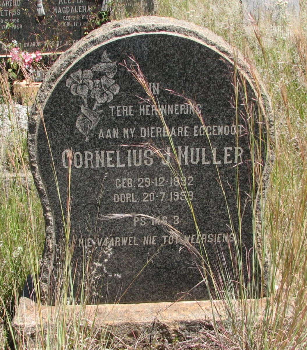 MULLER Cornelius J. 1892-1959