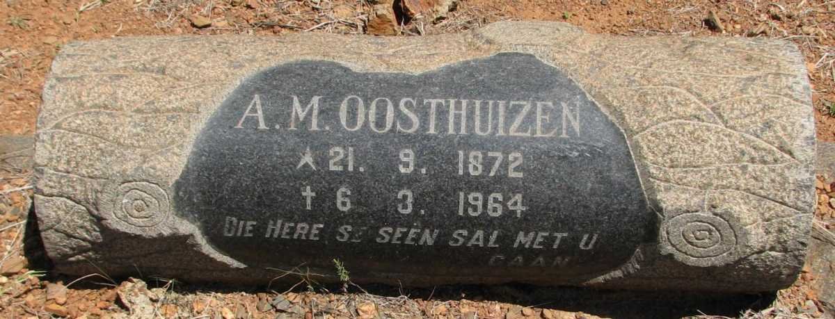 OOSTHUIZEN A.M. 1872-1964