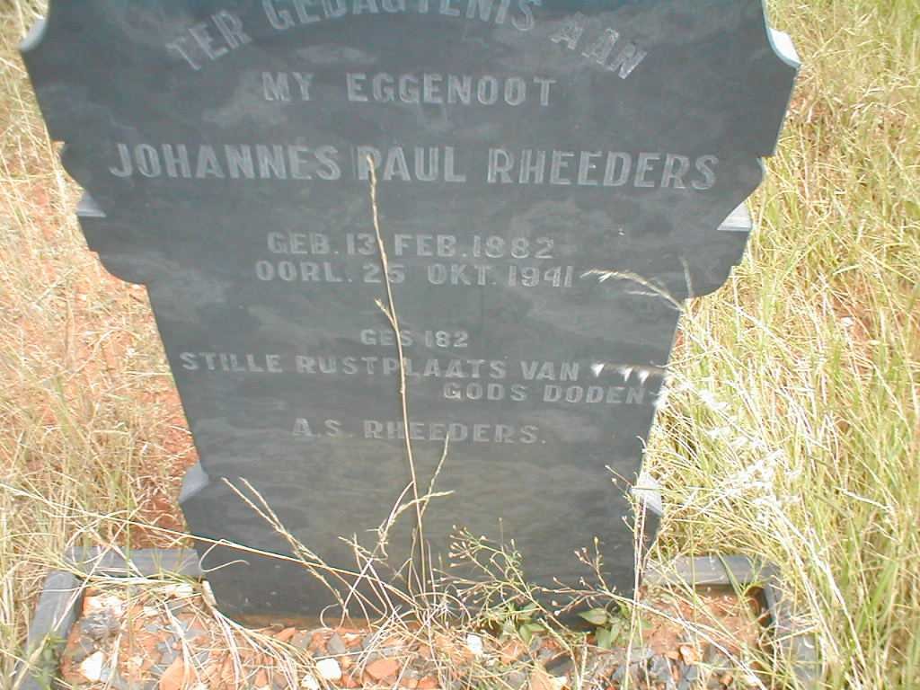 RHEEDERS Johannes Paul 1882-1941