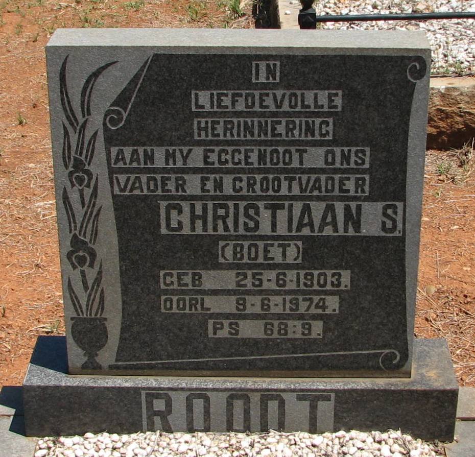 ROODT Christiaan S. 1903-1974
