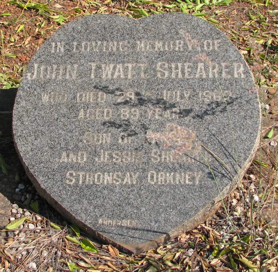SHEARER John Twatt -1962