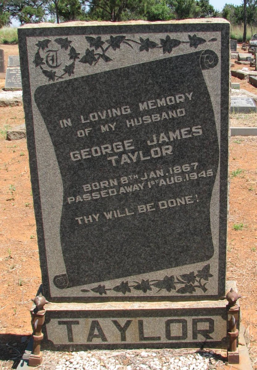 TAYLOR George James 1867-1945