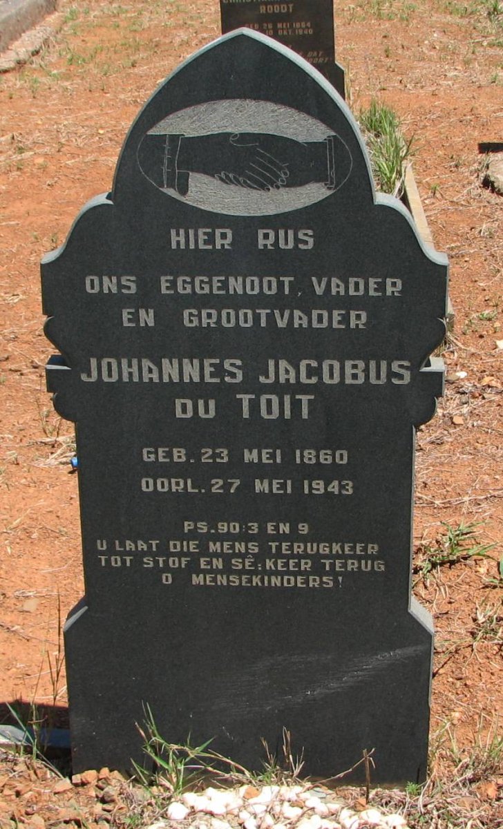 TOIT Johannes Jacobus, du 1860-1943