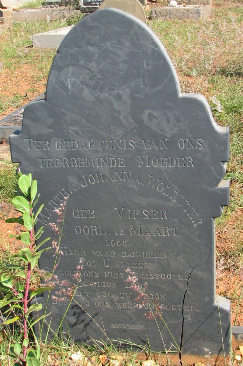WOLHUTER Martha Johanna nee VIFSER -1903