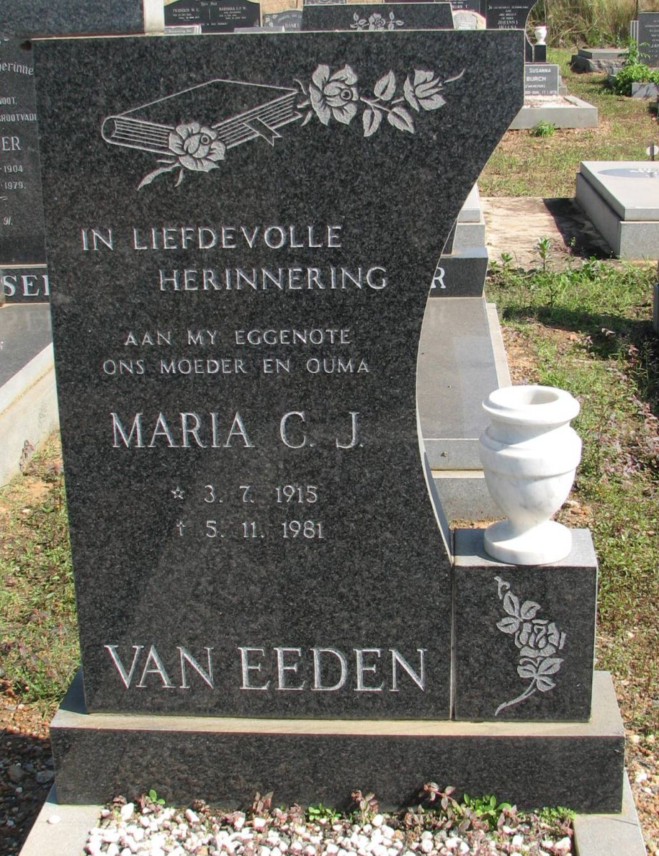 EEDEN Maria C.J., van 1915-1981