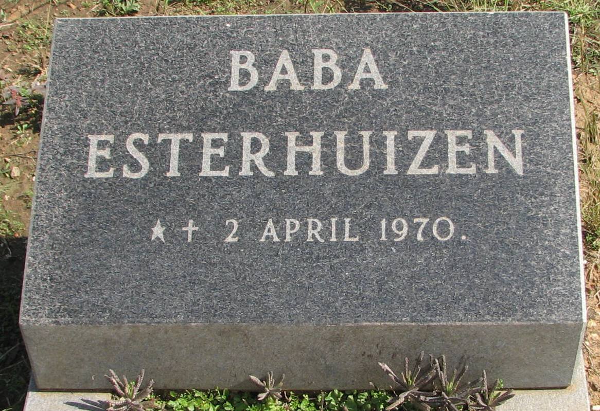 ESTERHUIZEN Baba 1970-1970