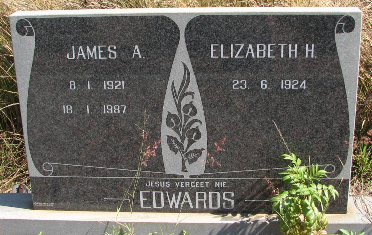 EDWARDS James A. 1921-1987 &amp; Elizabeth H. 1924-