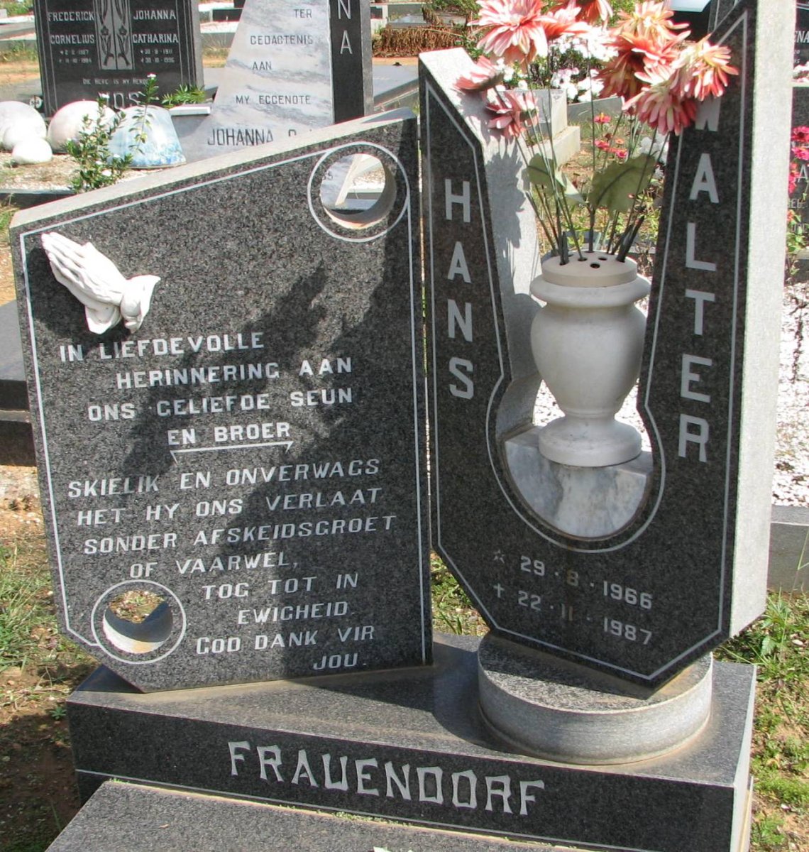 FRAUENDORF Hans Walter 1966-1987