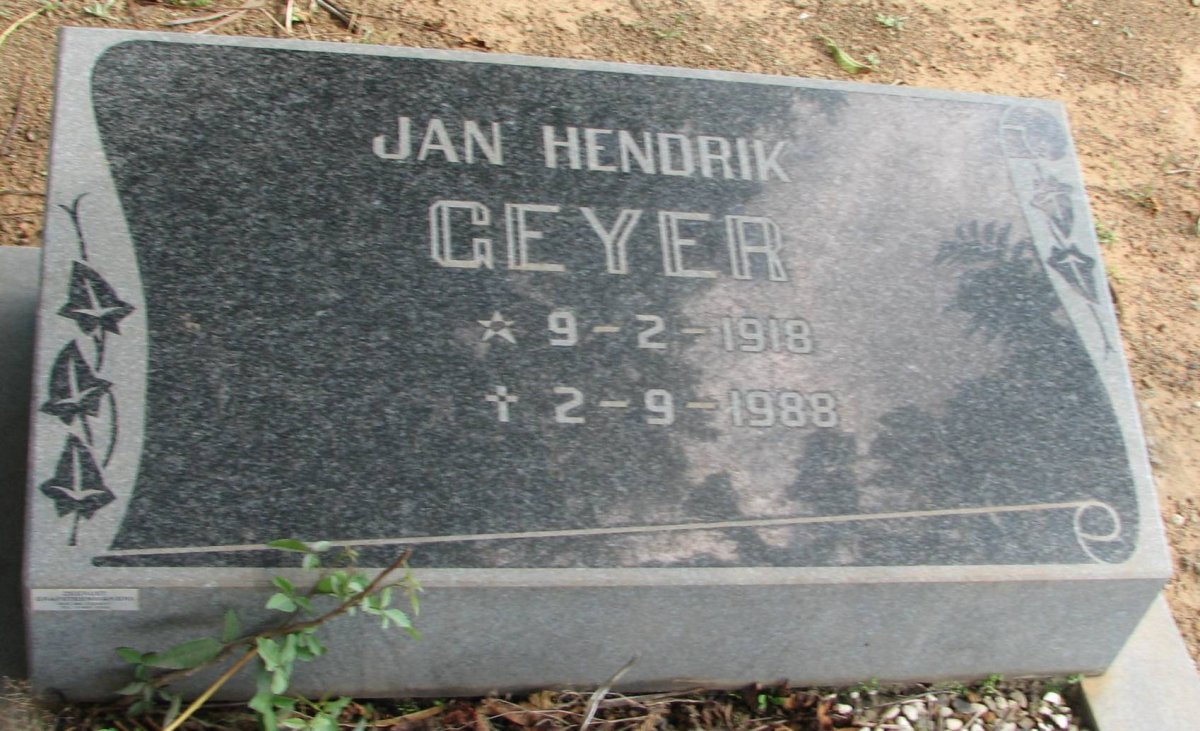 GEYER Jan Hendrik 1918-1988