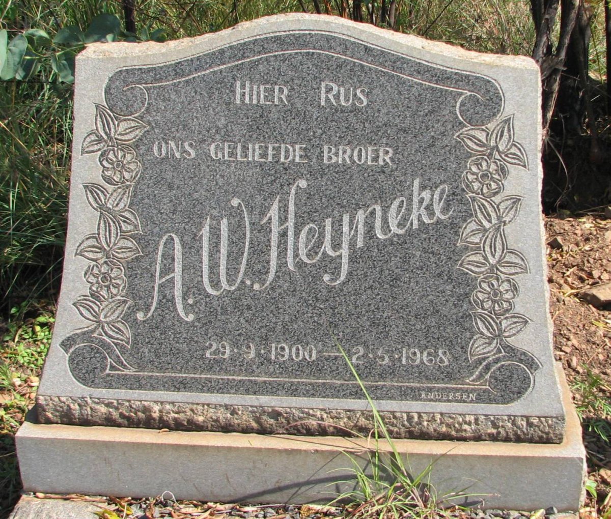 HEYNEKE A.W. 1900-1968