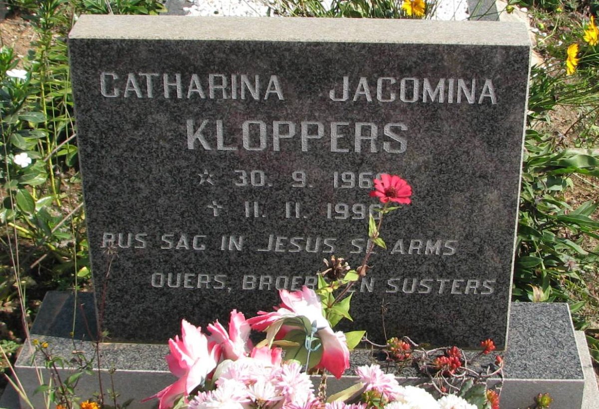 KLOPPERS Catharina Jacomina 1969-1996