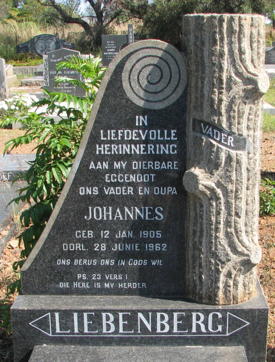 LIEBENBERG Johannes 1905-1962